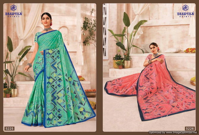 Mother India Vol 52 By Deeptex Daily Wear Printed Cotton Sarees Wholesale Market In Surat
